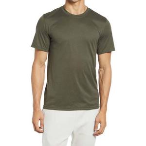 Camiseta de Manga Corta para Hombre, Talla Grande, Algodón/Poliéster, Color Sólido, Cuello Redondo, Impresión Serigráfica, Ecológica, Transpirable, Verano - Product Image 6