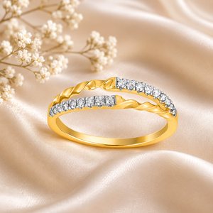 Anillo de compromiso clásico de oro amarillo con diamante cultivado en laboratorio, corte brillante redondo, para mujer, en oro macizo de 10K, 14K, 18K, plata 925, 935 - Product Image 1