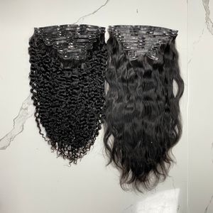CLIPIN PELO CRUDO SIN COSTURAS CABELLO VIETNAMÉS Cabello humano virgen Trama Onda del cuerpo Onda de agua Estilos de onda natural para MUJERES NEGRAS - Product Image 1