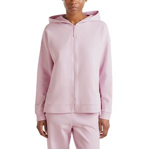Sweat à capuche zippé pour femme Tissu en coton à coupe personnalisée Séchage rapide Respirant Style confortable pour sweats à capuche zippés décontractés pour femmes - Product Image 1