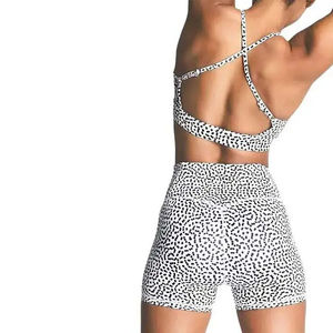 Conjunto deportivo de dos piezas para mujer, sujetador deportivo elástico sin costuras y pantalones cortos de color sólido, ropa deportiva de verano, conjunto de 2 piezas para mujer, conjuntos de mujer - Product Image 3