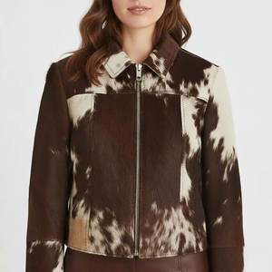 Chaqueta de Cuero Vacuno de Alta Calidad, Material Suave Genuino, Acabado Natural, Prenda Exterior Duradera y Elegante, Perfecta para Uso Diario - Product Image 1