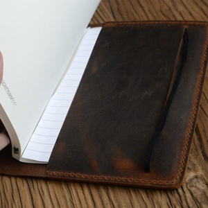 Personalized Leather Journal A5 Notebook Cover Notebook Binder Padfolio Business Planner for Him LP5-0036B - Product Image 6