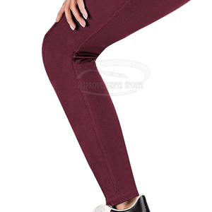 Leggings de sport 100% coton à motifs uniques pour femmes tissu tricoté respirant taille haute nouveaux vêtements actifs décontractés - Product Image 5