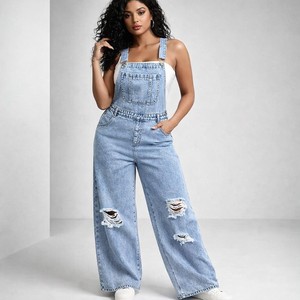 Mono vaquero elástico lavado para mujer, estilo bodycon, informal, de verano, Y2K, conjunto de pantalones cortos para mujer, venta al por mayor de fábrica - Product Image 3