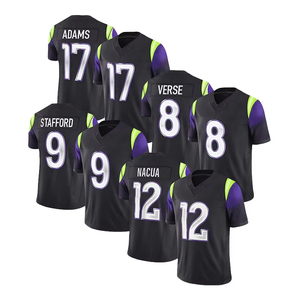 Vente en gros Nouveautés Maillots de football américain personnalisés de haute qualité Dernier design Maillots de sport pour hommes Manches courtes - Product Image 2