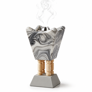 Quemador de Incienso de Resina Ecológica Premium, Elegante y Hecho a Mano, con Aroma a Flor de Azahar, Quemador de Bakhoor - Product Image 5