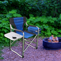 Chaise pliante portable confortable au design moderne, cadre en acier inoxydable, vente en gros de glacière de table en aluminium pour le jardin extérieur