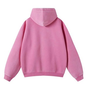 เสื้อฮู้ดดี้ผู้ชายแบบพรีเมียมสั่งทำพิเศษ ล้างสีแบบแอซิดวอช ทรงโอเวอร์ไซส์ ซิปหน้า ผ้าคอตตอนผสมคุณภาพสูง - Product Image 4