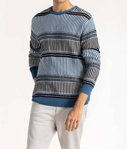 Pull-over décontracté en tricot pour homme, col à revers, coupe ample, en coton, col rond, manches longues - Product Image 6