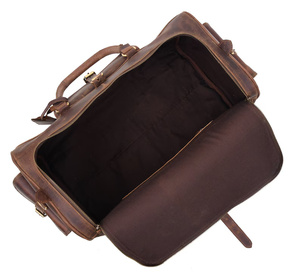 Bolsa de Viaje de Cuero Genuino Personalizada para Hombre, Bolsa Cruzada de Gran Capacidad, Bolsa de Negocios de Cuero Genuino - Product Image 2