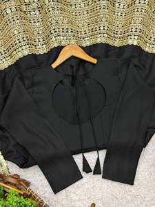 Readymade indien longue robe et Dupatta ensemble, noir pleine couture renard georgette avec paillettes broderie travail tenue de fête pour les femmes - Product Image 6