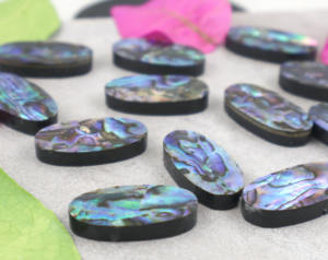 เปลือกหอยเป๋าฮื้อทรงรีขนาด 12x30 มม. ขนาดสั่งทำได้ หินหลวมสำหรับทำเครื่องประดับ ขายส่งจำนวนมาก - Product Image 4