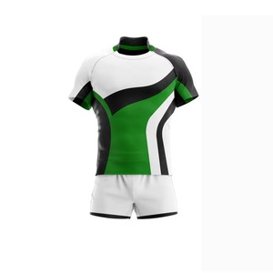 Ensemble de maillot et short de rugby personnalisé de qualité supérieure avec logo, sublimé, respirant, à séchage rapide, pour hommes, tenue de sport - Product Image 5
