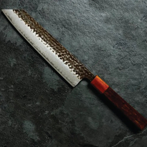 Couteau de chef personnalisé artisanal en acier au carbone Burraq Ecommerce, lame de 8 pouces, épaisseur de 3,0 mm, manche en bois - Product Image 2