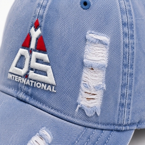 Premium Unisex Distressed Denim <b>Baseball</b> <b>Cap</b> Custom Vintage Embroidered Distressed Denim Fabric <b>Baseball</b> <b>cap</b> for Unisex - Product Image 6