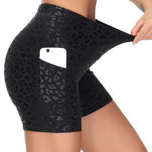 Pantalones cortos de yoga con spandex flexible para mujer - Product Image 2