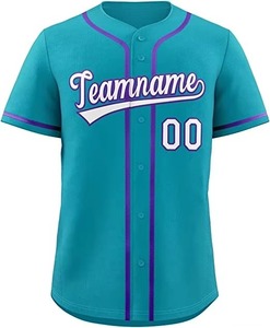 Jersey de Béisbol Unisex al Por Mayor, Cuello en V, Manga Corta, Transpirable, Sublimado, Antibacterial, de Secado Rápido y Protección UV - Product Image 5