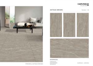 Carreaux de porcelaine émaillée polie à surface sculptée 600x1200mm, texture décorative, grand format, pour revêtement mural et de sol haut de gamme - Product Image 2