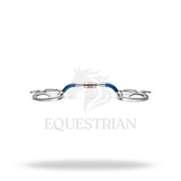 Mors de cheval à anneau en D fendu, type capsule, en fer doux, taille standard, pour le contrôle de l'équitation