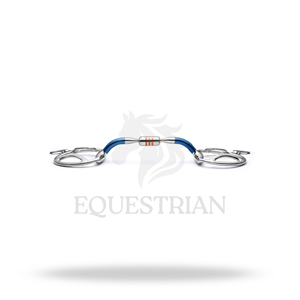 Mors de cheval à anneau en D fendu, type capsule, en fer doux, taille standard, pour le contrôle de l'équitation - Product Image 3