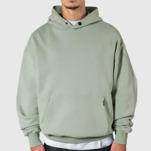 ODM Vente en gros de sweats à capuche pour hommes, grammage élevé, logo imprimé en relief, style streetwear oversize, coupe classique - Product Image 3