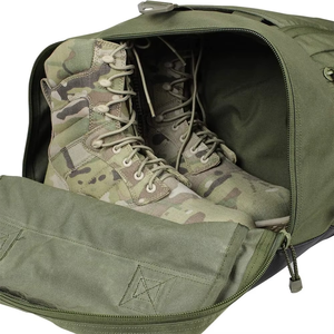 Olive Green Outdoor Sports Duffle Bag 50-70L <b>Soft</b> Shell Rectangular Travel <b>Luggage</b> With Zipper Pockets Unisex Lightweight - Product Image 6