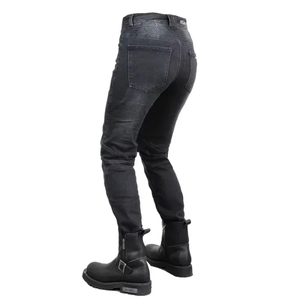 Motorcycle Leather Cordura Riding Pants with CE Removable Knee & Hip <b>Protectors</b> | Waterproof Biker Trousers | Hike Impex - Product Image 2