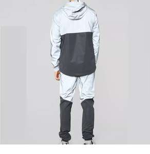 Conjunto Deportivo Personalizado para Hombre, Ropa Deportiva de Invierno, Estilo Urbano, para Correr, con Cierre, Transpirable, Pantalones de Entrenamiento, Chaqueta Cortavientos de Poliéster - Product Image 4