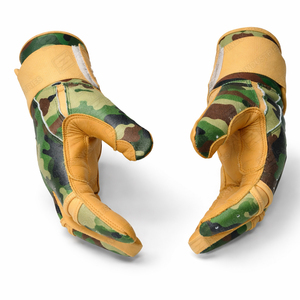 Guantes de Bateo de Béisbol para Adultos SAAR INDUSTRIES, Duraderos, con Camuflaje, Palma de Cuero Genuino, Cómodos, Transpirables, Ambidiestros - Product Image 3