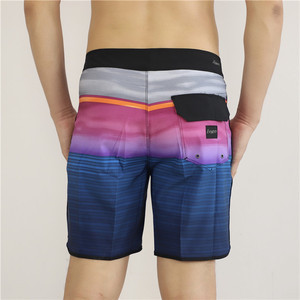 Pantalones Cortos de Baño para Hombre, a Rayas, Sublimados, de Spandex/Poliéster, de Secado Rápido, con Cordón en la Cintura, de Longitud Media, Casuales - Product Image 6