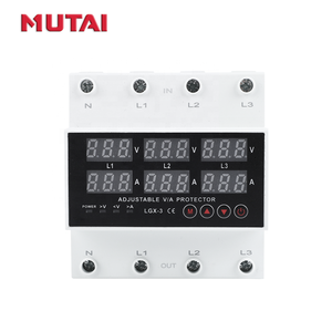 Mutai 63 amp 110V 220V 230V kỹ thuật số có thể điều chỉnh ba 3 giai đoạn trên và dưới thấp DIN đường sắt điện áp hiện tại Bảo vệ thiết bị - Product Image 5