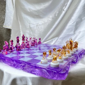 Belladec Handmade Artistic Sports Style Resin <b>Chess</b> Board with Customized Shape and Precious Finish Various Colors Available - Product Image 4