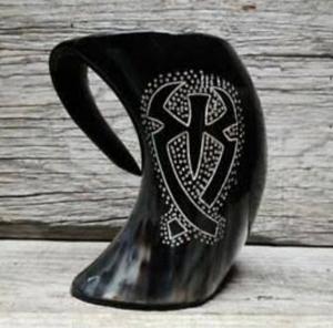 Tazas de Cuerno de Búfalo Dorado Premium al por Mayor, Jarra Duradera de Forma Natural Hecha a Mano con Cuernos - Product Image 5