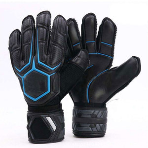 Professional Football Goalkeeper Gloves Full Finger Red White Black Camouflage PU Leather <b>Hook</b> And Loop Closure Breathable - Product Image 5