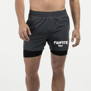 กางเกงขาสั้นออกกำลังกายผ้าฝ้ายสำหรับผู้ชาย กางเกงวิ่ง กางเกงกีฬา กางเกงฟิตเนส กางเกงจ๊อกกิ้ง - Product Image 1