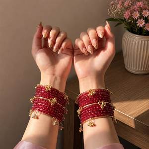 Nouveauté 2026 : Ensembles de bracelets en verre coloré de style cachemiri, indien, pakistanais et punjabi, bijoux de gros pour femmes, fabriqués par des professionnels. - Product Image 2