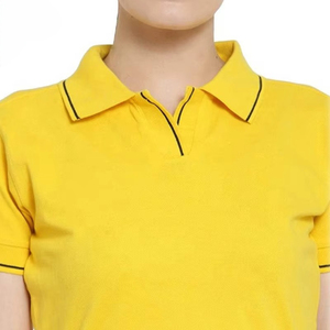 Polo pour femme, color block, confortable, idéal pour l'entraînement, parfait, col boutonné, manches courtes - Product Image 6