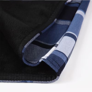 Wholesale <b>Men's</b> High Quality <b>Flannel</b> Shirt Hoodie Casual Plaid Streetwear Windproof Front Logo Heavyweight Outerwear - Product Image 3