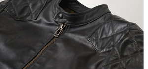 Veste en cuir véritable de vachette de haute qualité pour hommes, avec capuche et fermeture éclair, design personnalisé, meilleur prix, fabrication pure, vente en gros OEM - Product Image 5