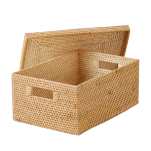 Colorful Natural Rattan Gift <b>Basket</b> Vietnam Made from Woven Rattan Material for Packaging Solutions and Custom Branding - Product Image 5