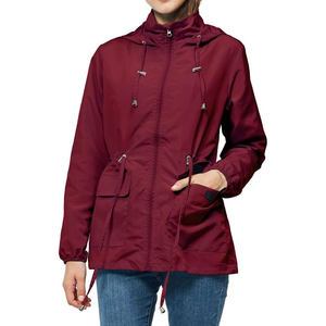 Men's Summer Waterproof Printed Lightweight Hooded Hiking Softshell Denim <b>Rain</b> <b>Jacket</b> - Product Image 1