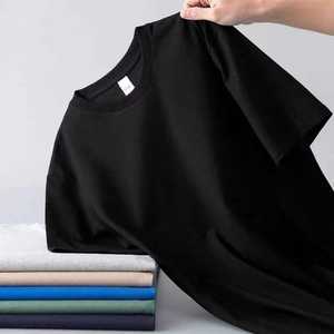 T-shirts personnalisés avec logo OEM, 100% coton, unisexe, t-shirts d'été décontractés à manches courtes, coupe ample pour hommes - Product Image 1