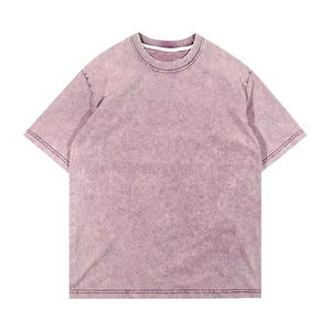 Professional Wholesale <b>Men's</b> Formal Solid Knitted 100% Cotton T-Shirt Silk Screen <b>Turtleneck</b> Collar Regular Fit Washed Front - Product Image 3