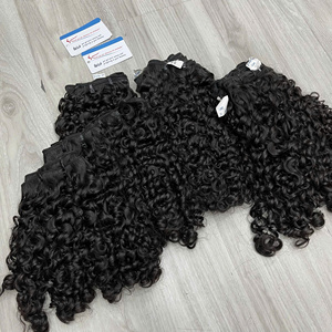 ต่อผมแท้เวียดนามคุณภาพดีที่สุด แบบลอนพิกซี่  ยี่ห้อ Remy สีดำธรรมชาติ  แบบเย็บด้วยเครื่อง  ขนาด 8-32 นิ้ว - Product Image 1