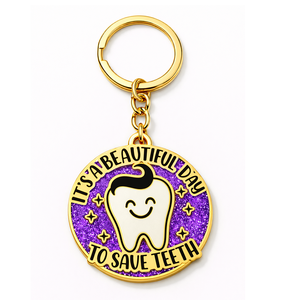 Porte-clés promotionnel personnalisé en alliage de zinc – Cadeaux dentaires portables et durables pour patients - Product Image 3