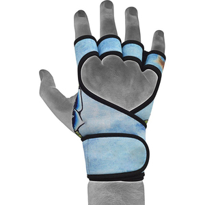Heavy Duty CrossFit Gym Weightlifting <b>Gloves</b> Non-Slip Breathable Lightweight Polyester Half Finger Adjustable Wrist Strap Custom - Product Image 2