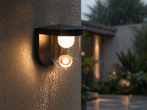 Lámpara de Pared Exterior LED Impermeable Lumetal Iron IP65 3000K Blanco Cálido CRI>=80 Moderna Cilíndrica de Metal 5W con Vidrio Templado - Product Image 3