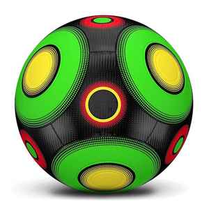 Ballons de football personnalisés OEM avec impression sérigraphique, légers, résistants à l'eau, avec vessie en caoutchouc, fabriqués au Pakistan, vente en gros, promotion exceptionnelle - Product Image 1