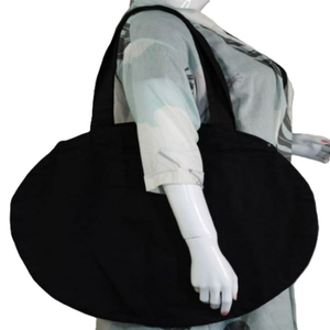 Bolsa de Mano Grande de Lona 100% Algodón para Mujer, con Cierre de Cremallera, Diseño con Letras, Ecológica y Reutilizable para Compras en el Supermercado - Product Image 6